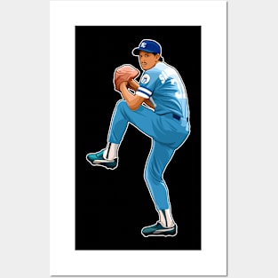 Bret Saberhagen Pitches Legend Posters and Art